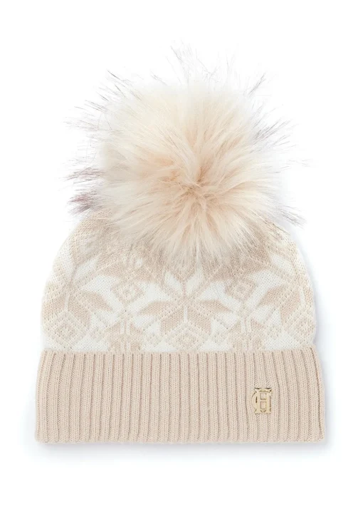 Beatrice Bobble Hat - Camel Cream