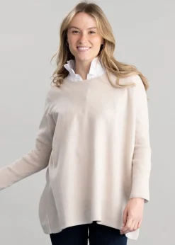 Beatrice Crew Cape - Swansdown