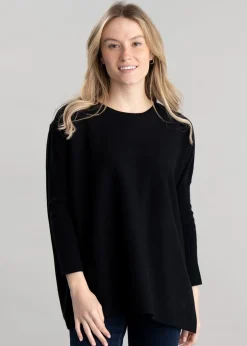 Beatrice Crew Cape - Black