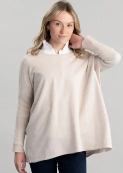 Beatrice Crew Cape - Swansdown