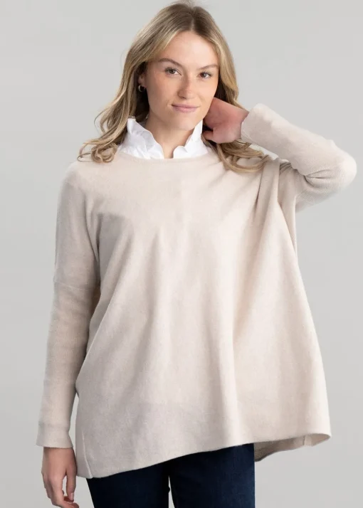 Beatrice Crew Cape - Swansdown