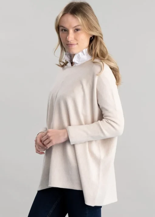 Beatrice Crew Cape - Swansdown