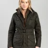Belted Waxed Jacket - Dark Olive