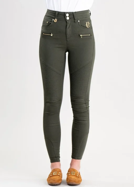 Biker Jeans - Hunter Green