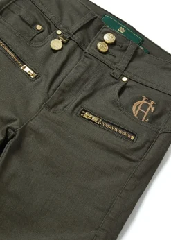 Biker Jeans - Hunter Green