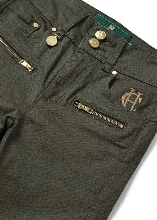Biker Jeans - Hunter Green