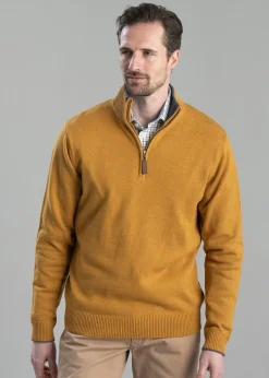 Blair 1/4 Zip Jumper - Mustard