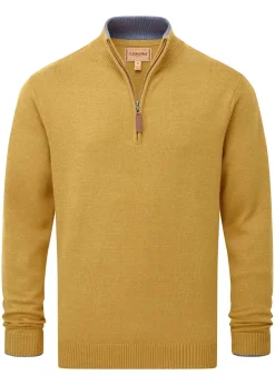 Blair 1/4 Zip Jumper - Mustard