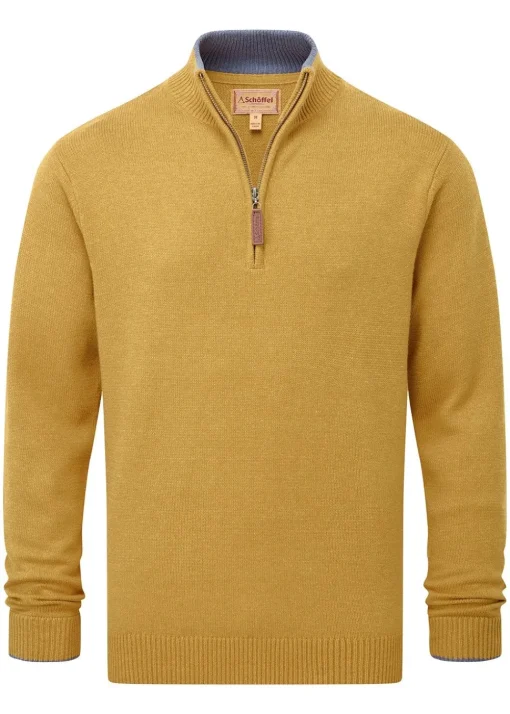 Blair 1/4 Zip Jumper - Mustard
