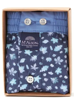 Boxer Shorts - Leaves Navy