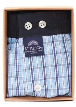 Boxer Shorts - Checkered Blue