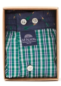 Boxer Shorts - Checkered Green