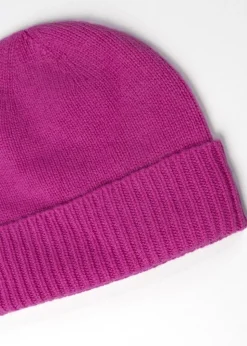 Briar Cashmere Beanie - Neon Rose