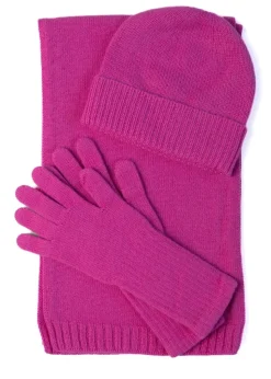 Briar Cashmere Beanie - Neon Rose