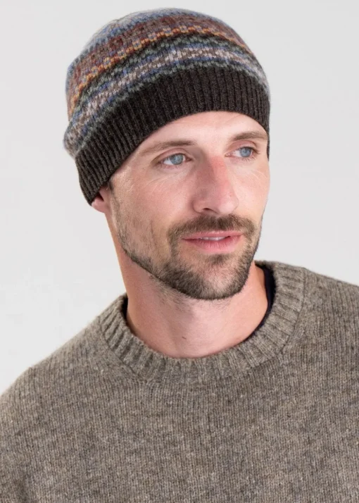 Brodie Lambswool Beanie - Coffee