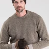 Brodie Lambswool Gloves - Coffee