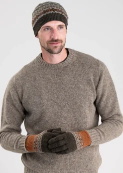 Brodie Lambswool Gloves - Moss