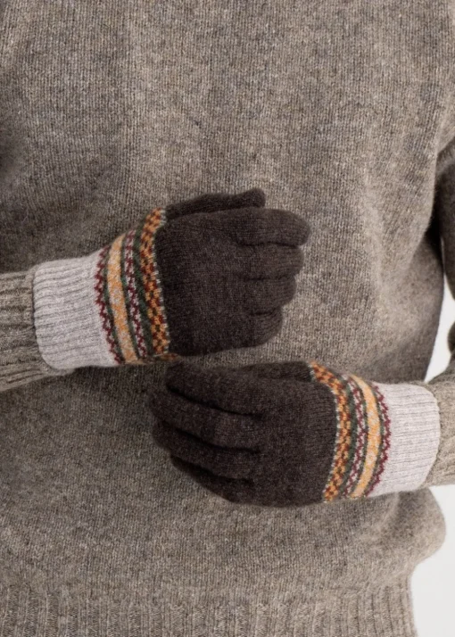 Brodie Lambswool Gloves - Coffee