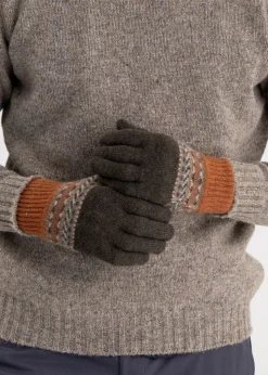Brodie Lambswool Gloves - Moss