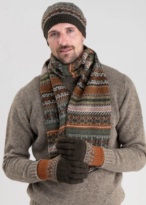 Brodie Lambswool Gloves - Moss