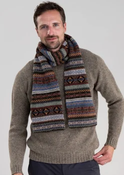 Brodie Lambswool Scarf - Coffee