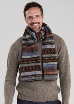 Brodie Lambswool Scarf - Coffee