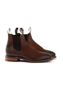 Burnished Comfort Craftsman Boots - Bordeaux