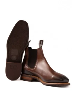 Burnished Comfort Craftsman Boots - Bordeaux