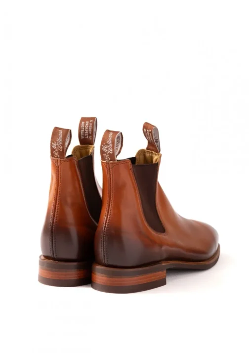 Burnished Comfort Craftsman Boots - Cognac