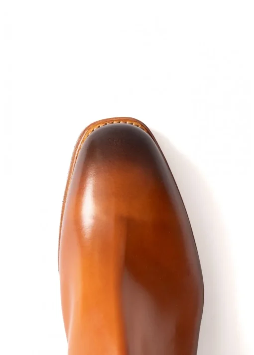 Burnished Comfort Craftsman Boots - Cognac