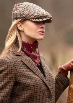 Caledonia Medium Silk Scarf - Holly Berry