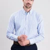 Carham Shirt - Wide Blue Stripe