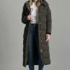 Carrington Longline Coat - Dark Olive