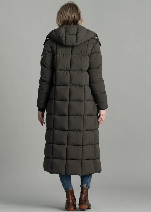 Carrington Longline Coat - Dark Olive