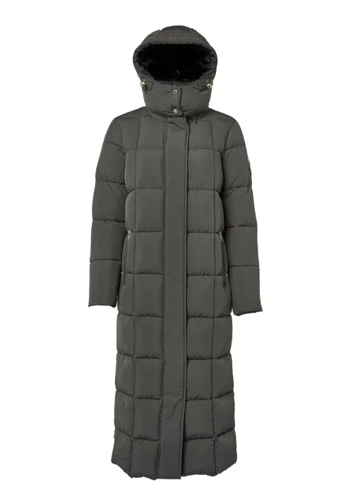 Carrington Longline Coat - Dark Olive