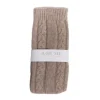 Cashmere Cable Bedsocks - Moondust