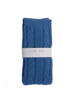 Cashmere Cable Bedsocks - Isfahan