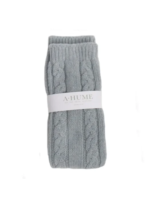Cashmere Cable Bedsocks - Haar