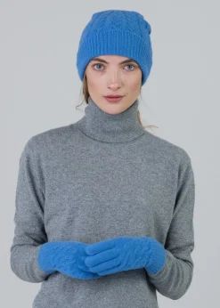 Cashmere Cable Gloves - Isfahan