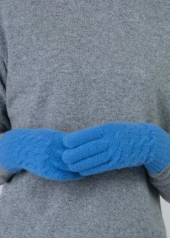 Cashmere Cable Gloves - Isfahan