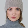 Cashmere Cable Hat - Moondust