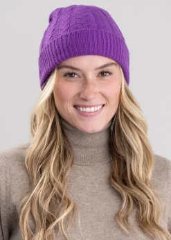 Cashmere Cable Hat - Sari