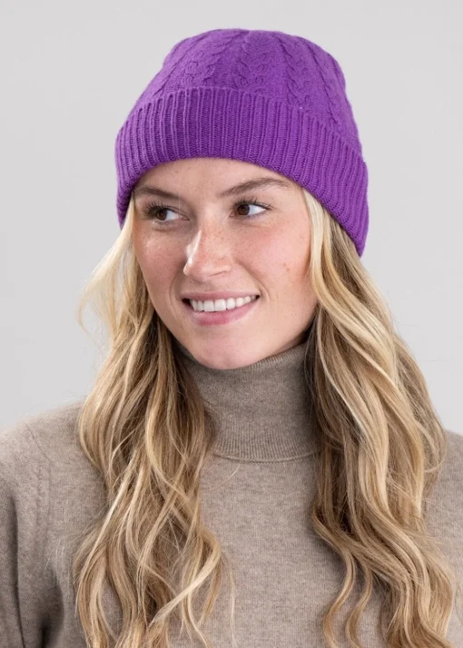 Cashmere Cable Hat - Sari