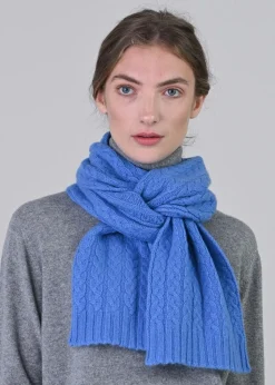Cashmere Cable Scarf - Isfahan