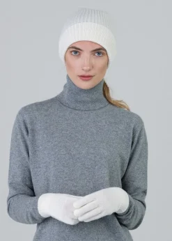Cashmere Gloves - White Undyed
