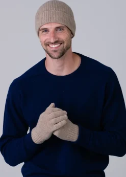 Cashmere Gloves - Dark Natural