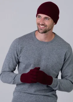Cashmere Gloves - Claret