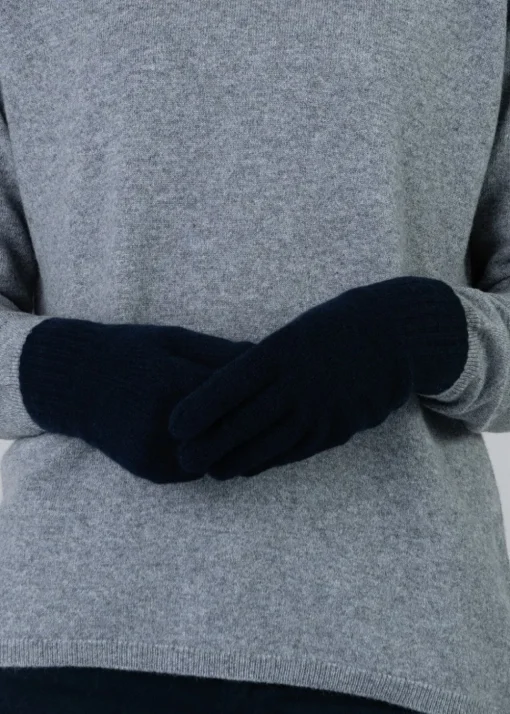Cashmere Gloves - Navy