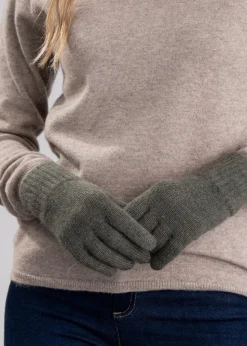 Cashmere Gloves - Loden Mix