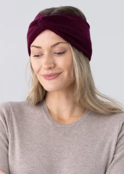 Cashmere Headband - Bordeaux
